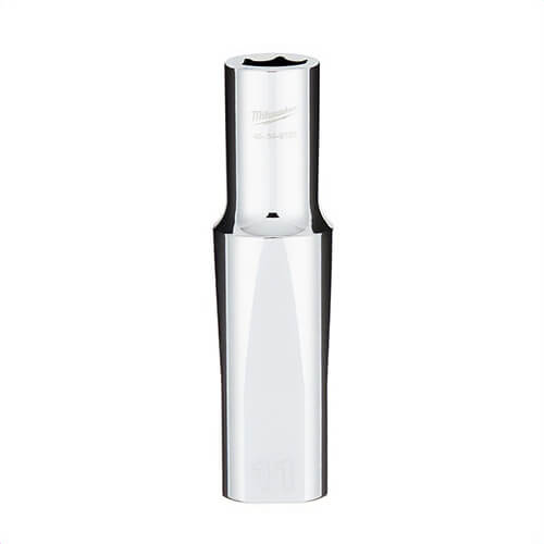 Milwaukee® 45-34-9135 Deep Socket with Four Flat™ Sides, 1/2 in, 11 mm, 6 Points