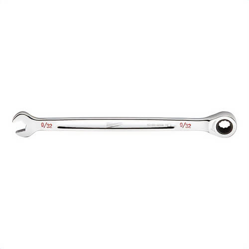 Milwaukee® 45-96-9209 Ratcheting Standard Length Combination Wrench, 9/32 in Wrench, 12 Points, Steel
