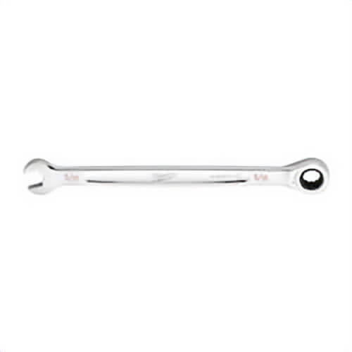 Milwaukee® 45-96-9210 Ratcheting Standard Length Combination Wrench, 5/16 in Wrench, 12 Points, 5.75 in OAL, Steel