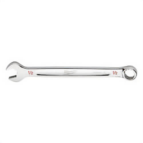 Milwaukee® 45-96-9416 Standard Length Combination Wrench, 1/2 in Wrench, 12 Points, 15°  Offset, 7.09 in OAL, Steel