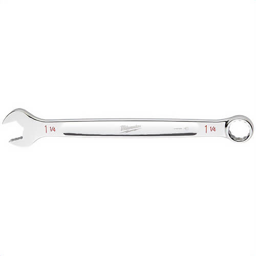 Milwaukee® 45-96-9438 Standard Length Combination Wrench, 1-1/4 in Wrench, 12 Points, 15° Offset, Steel
