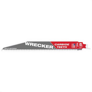 Milwaukee® 48-00-5242 Wrecker™ 52-Teeth Multi-Purpose Reciprocating Saw Blade, 9 in L, 6, Universal Tang