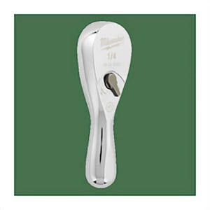 Milwaukee® 48-22-9003 Slim Profile Ratchet, 1/4 in Drive, 3 in OAL, Steel, Polished Chrome