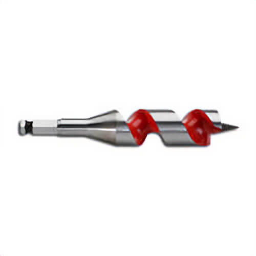 Milwaukee® 48-13-1123 Heavy Duty Solid Center Ship Auger Bit, 1-1/8 in dia, 6 in OAL, 3 in L Spiral Flute, 7/16 in Shank