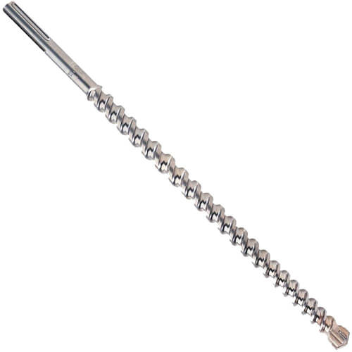 Milwaukee® MX4™ 48-20-3975 4-Cutter Rotary Hammer Drill Bit, 1-3/8 in Drill Bit, 45/64 in, 12 in D Cutting, Carbide Cutting Edge, 17 in OAL