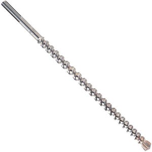Milwaukee® MX4™ 48-20-3975 4-Cutter Rotary Hammer Drill Bit, 1-3/8 in Drill Bit, 45/64 in, 12 in D Cutting, Carbide Cutting Edge, 17 in OAL