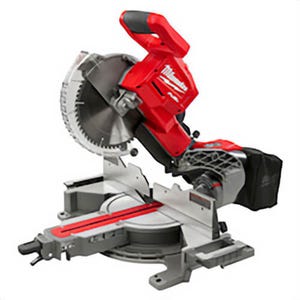 Milwaukee® 2734-20 Cordless Sliding Miter Saw, 10 in dia Blade, 5/8 in Arbor/Shank, 2 x 12 in Cross Cut at 90° Cutting, 50 to 60° Miter, 48° Bevel