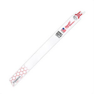 Milwaukee® 48-00-5789 Sawzall® The Torch™ Demolition Straight Back Reciprocating Saw Blade, 12 in L x 1 in W, 18 TPI