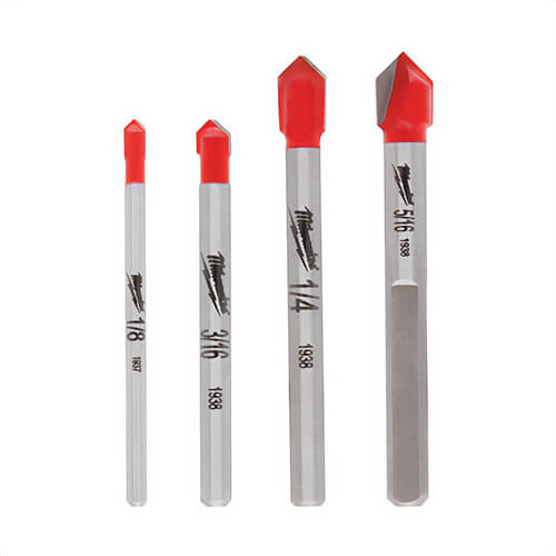 Milwaukee® 48-20-8988 Specialty Single Ended Drill Bit Set, 5/16 in Minimum Drill Bit, 1/4 in Maximum Drill Bit, 4 pc