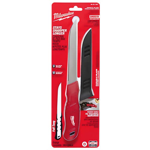 Milwaukee® 48-22-1921 Insulation Knife, Smooth Blade, Stainless Steel Blade, 12 in OAL