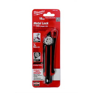 Milwaukee® 48-22-1961 Utility Knife with Metal Lock and Precision Cut Blade, 18 mm