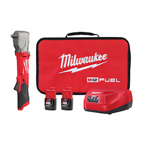 Milwaukee® M12 Fuel™ 2565-22 Cordless Impact Wrench, 1/2 in Right Angle Drive, 220 ft-lb Torque, 12 V, 14.17 in OAL