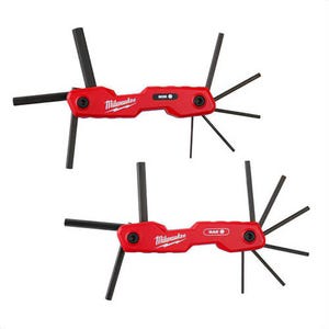 Milwaukee® 48-22-2183 Folding Hex Key Set, 17-Key, 17 pc