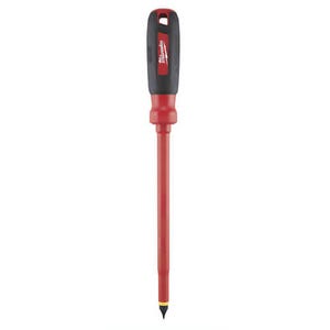 Milwaukee® 48-22-2224 Screwdriver, 3/8 in Slotted Point, Steel Shank, Plastic/Rubber Handle