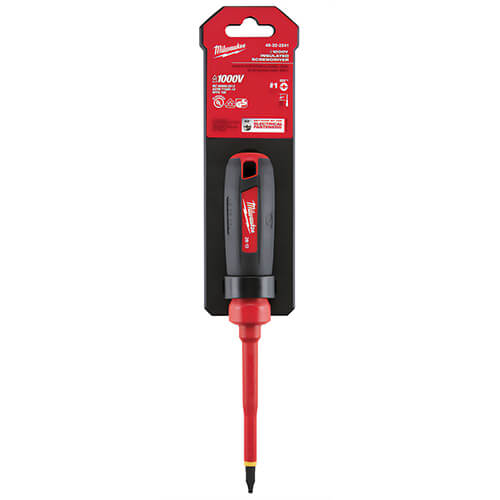 Milwaukee® 48-22-2241 Screwdriver, #1 ECX™ Point, Steel Shank, Plastic/Rubber Handle