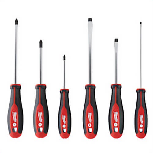 Milwaukee® 48-22-2706 Demolition Screwdriver Set, 6 pc, Forged Steel/Plastic/Rubber