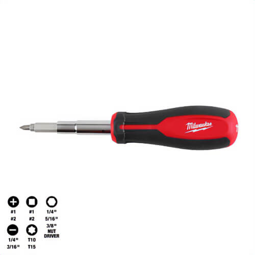 Milwaukee® 48-22-2914 11-in-1 Magnetic Multi-Bit Screwdriver