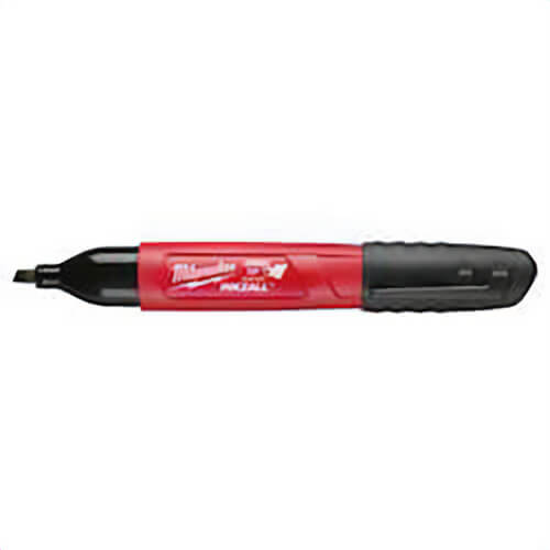Milwaukee® 48-22-3103 Permanent Industrial Marker, Chisel Tip, Acrylic, Black