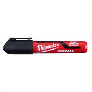 Milwaukee® 48-22-3250 Inkzall™ 3 pc Permanent Marker, Large Chisel Tip, Plastic, Black