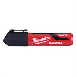 Milwaukee® 48-22-3260 Inkzall™ Permanent Marker, Extra Large Chisel Tip, Plastic, Black