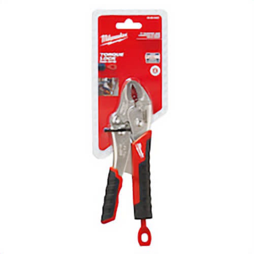 Milwaukee® 48-22-3407 Torque Lock™ 1-Handed Lever Locking Plier, 1 in Nominal, 1-5/64 in L x 13/32 in W x 13/32 in Thick Jaw