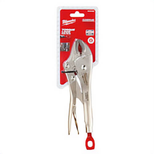Milwaukee® 48-22-3420 Torque Lock™ 1-Handed Lever Locking Plier, 2 in Nominal, Alloy Steel, Curved Jaw, 10 in OAL