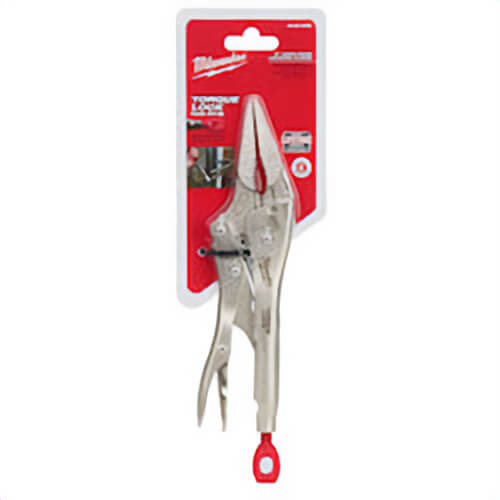 Milwaukee® Torque Lock™ 48-22-3509 Standard Locking Plier, 2-3/4 in Nominal, 2-7/64 in L x 1/2 in W Forged Alloy Steel Long Nose Curved Jaw, 9 in OAL