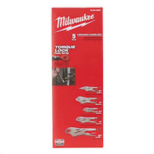 Milwaukee® Torque Lock™ 48-22-3695 Plier Kit, Locking, 5 pc, 4.1 in OAL
