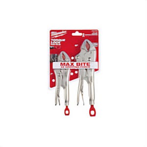 Milwaukee® Torque Lock™ Maxbite™ 48-22-3702 Locking Plier Set with Fixed Pocket, 2 pc