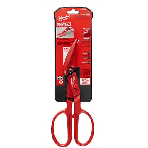 Milwaukee® 48-22-4005 Compound Tinner Snip, 16 ga Cold Rolled Steel, 18 ga Stainless Steel Cutting, 2 in L of Cut