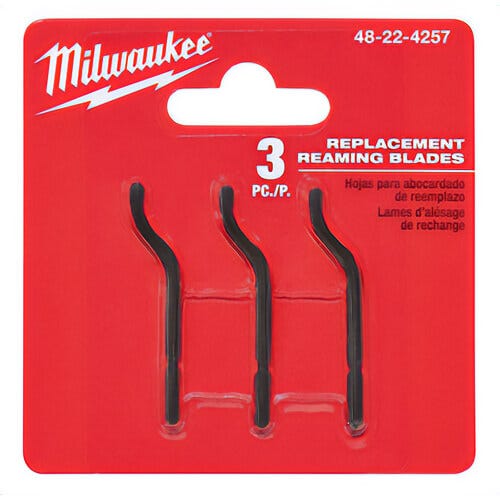 Milwaukee® 48-22-4257 Replacement Reaming Blade, Black Oxide, 3 pc, for use with Constant Swing Copper Tubing Cutter