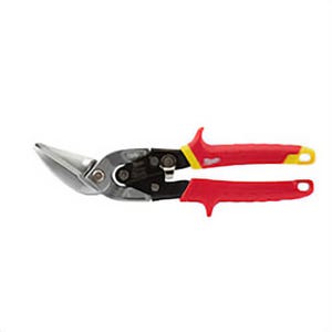 Milwaukee® 48-22-4532 Aviation Snip, 18 ga Cold Rolled Steel/22 ga Stainless Steel Cutting, 5 in L of Cut, Straight/Offset Snip, Steel Blade