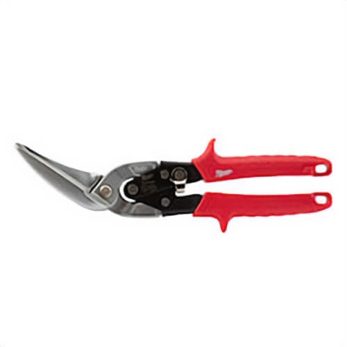 Milwaukee® 48-22-4538 Aviation Snip, 18 ga Cold Rolled Steel/22 ga Stainless Steel Cutting, 3-3/4 in L of Cut, Long Cutting Offset Snip, Steel Blade