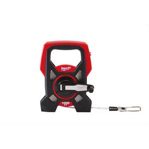 Milwaukee® 48-22-5201 Long Reel Measuring Tape, 100 ft L x 1/2 in W Blade, Steel Blade