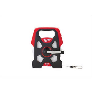 Milwaukee® 48-22-5230 Long Reel Measuring Tape, 300 ft L x 3/8 in W Blade, Steel Blade