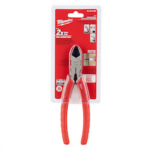Milwaukee® 48-22-6108 Gen II diagonal Cutting Plier, 1.13 in, 11/32 in Wire Nominal, 0.88 in L x 0.406 in W Steel Tapered Jaw, 8 in OAL, Flush Cut