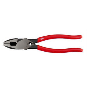 Milwaukee® 48-22-6500 High Leverage Lineman's Plier with Crimper, 1.44 in Nominal, 1.6 in L x 0.75 in W x 0.5781 in Thick Steel, 9 in OAL
