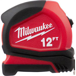 Milwaukee® 48-22-6612 Compact Tape Measure, SAE, 12 ft L
