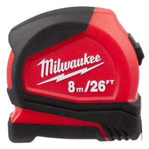Milwaukee® 48-22-6626 Compact Tape Measure, 8 m/26 ft