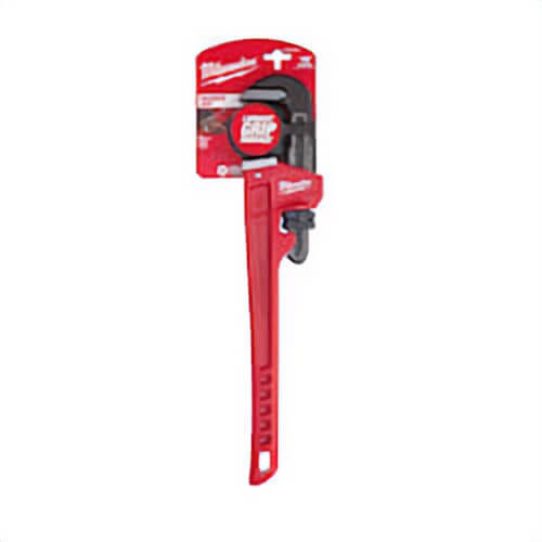 Milwaukee® Overbite Jaw™ 48-22-7118 Pipe Wrench, 18 in OAL, Hook Jaw, Steel Handle