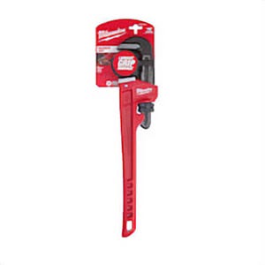 Milwaukee® Overbite Jaw™ 48-22-7118 Pipe Wrench, 18 in OAL, Hook Jaw, Steel Handle