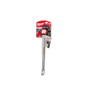 Milwaukee® Overbite Jaw™ 48-22-7218 Pipe Wrench, 18 in OAL, Hook Jaw, Aluminum Handle