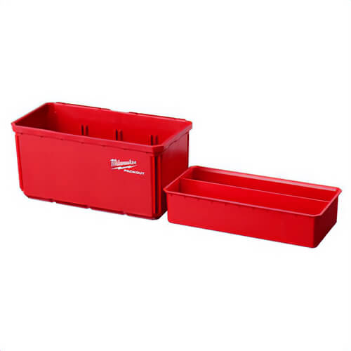 Milwaukee® 48-22-8063 Packout™ Bin Set, Plate Mounted, 7.3 in H x 8.0 in W x 4.0 in L