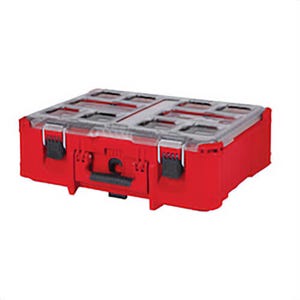 Milwaukee® 48-22-8432 Packout™ Deep Organizer, 7 in H x 19.7 in W x 15.2 in D, 50 lb Weight Capacity, Impact-Resistant Polymer