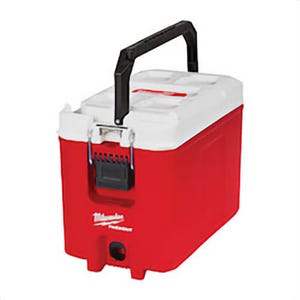 Milwaukee® 48-22-8460 Packout™ Personal Compact Cooler, 16 qt Capacity, Black/Red/White