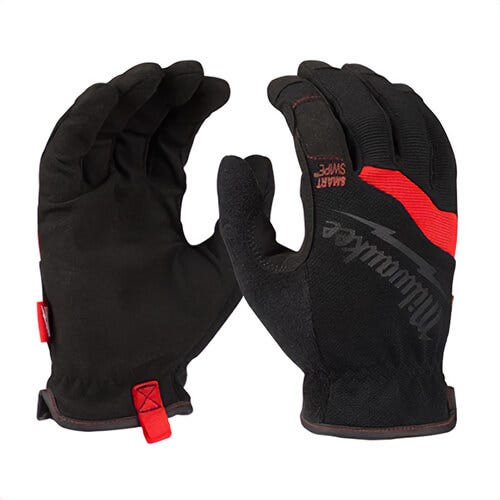 Milwaukee® 48-22-8715 General Purpose Work Gloves, Slip On, High Dexterity Finger Tip Style, S, Black/Red