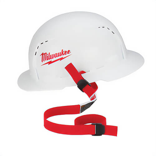 Milwaukee® 48-22-8801 Hard Hat Lanyard with Loop, Nylon/Rubber, Red