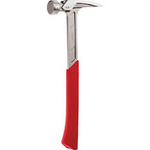 Milwaukee® 48-22-9022 Framing Hammer, 15 in OAL, Milled Face, 22 oz Steel Head, Asymmetrical Anti-Ring Straight Claw