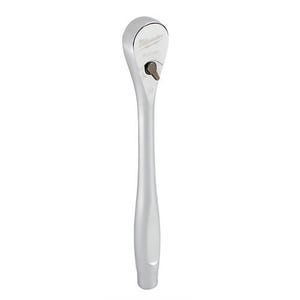 Milwaukee® 48-22-9038 Manual Slim Profile Drive Ratchet, 3/8 in Drive, Square Head, 8-1/2 in OAL, Steel, Polished Chrome