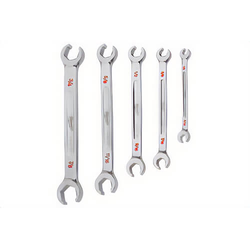 Milwaukee® 48-22-9470 Double End Flare Nut Wrench Set, SAE, 5 pc